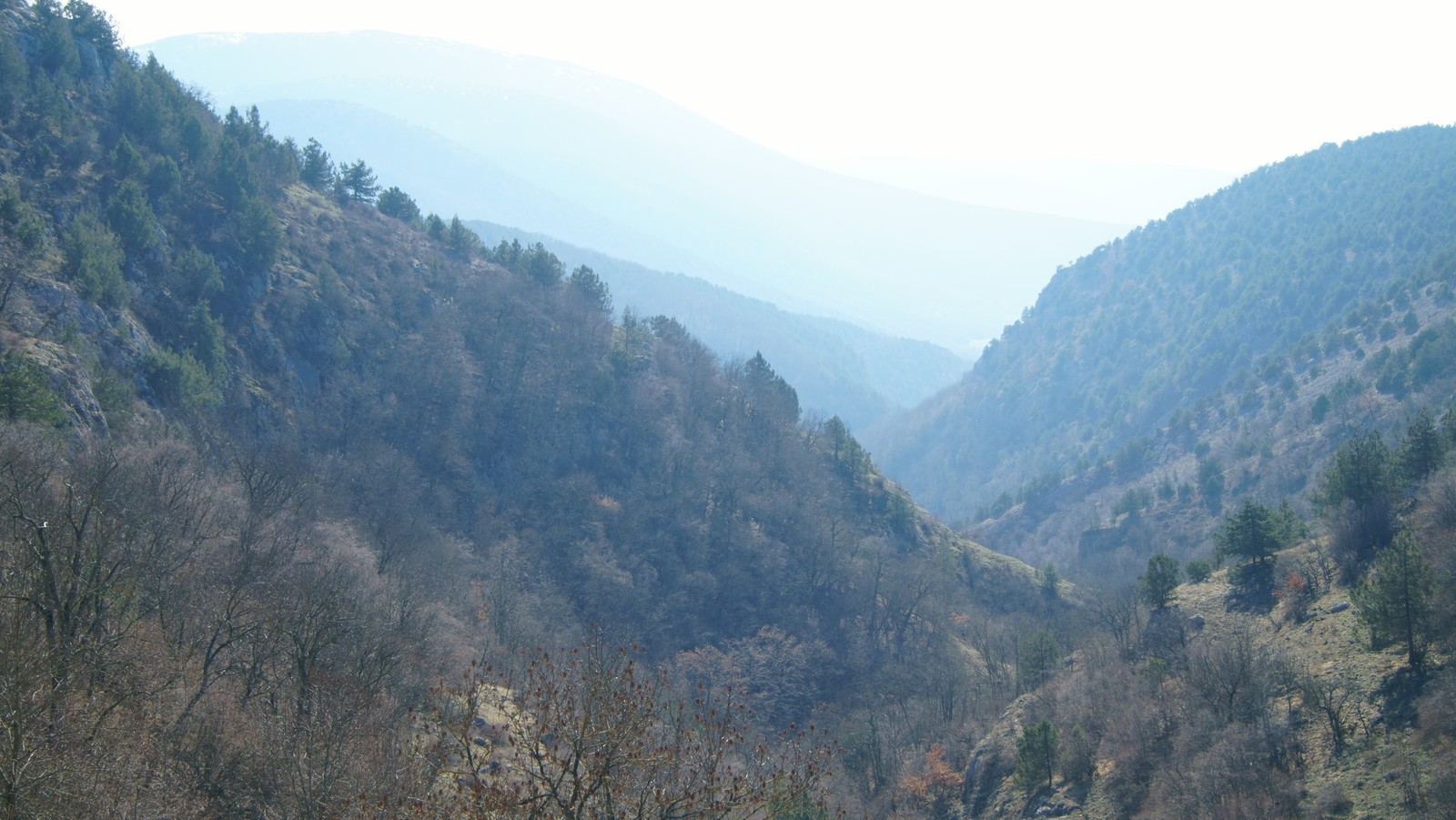 Вид на Узунджинский каньон